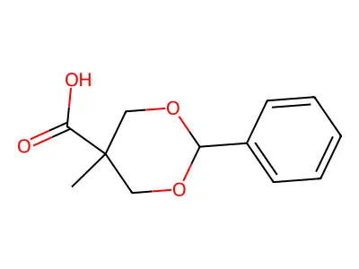 5-Methyl-2-phenyl-1,3-dioxane-5-carboxylic acid structure