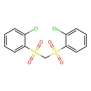 1-Chloro-2-({[(2-chlorophenyl)sulfonyl]methyl}sulfonyl)benzene structure
