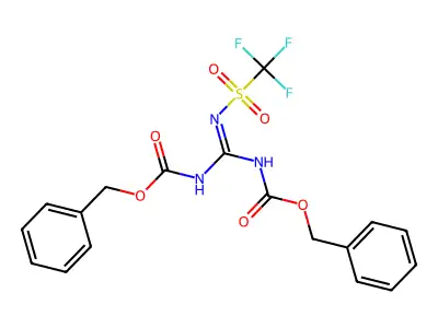 1,3-Di-Z-2-(trifluoromethylsulfonyl)guanidine structure