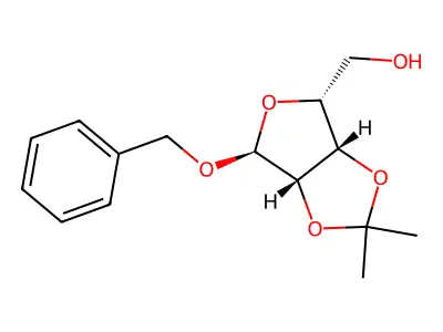 Benzyl 2,3-O-(1-methylethylidene)pentofuranoside structure