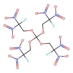四(2-氟-2,2-二硝基乙基)原碳酸酯 structure