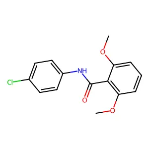 N-(4-chlorophenyl)-2,6-dimethoxybenzamide structure