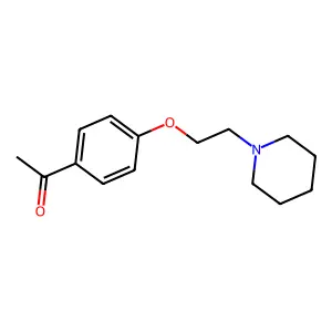 Acetophenone, 4'-(2-piperidinoethoxy)- structure