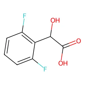 2,6-二氟扁桃酸 structure