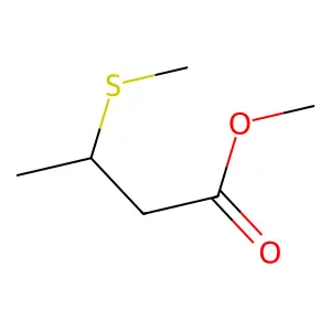 Methyl 3-(methylthio)butanoate structure