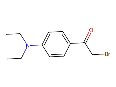 2-Bromo-1-[4-(diethylamino)phenyl]ethanone structure