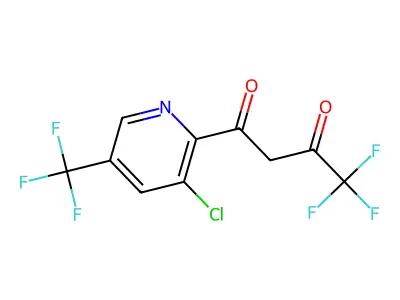 1-[3-Chloro-5-(trifluoromethyl)-2-pyridinyl]-4,4,4-trifluoro-1,3-butanedione structure