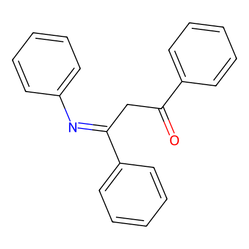 1,3-Diphenyl-3-phenyliminopropan-1-one structure