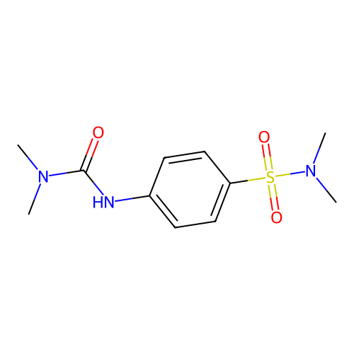 1,1-Dimethyl-3-(4-(N,N-dimethylsulfamoyl)phenyl)urea structure