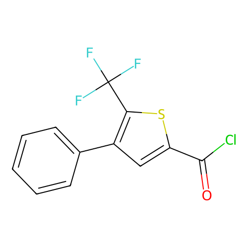 4-Phenyl-5-(trifluoromethyl)thiophene-2-carbonyl chloride structure