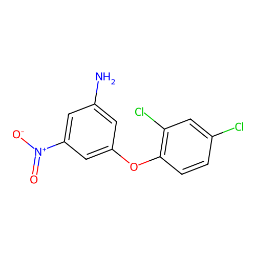 3-(2,4-Dichlorophenoxy)-5-nitrobenzenamine structure