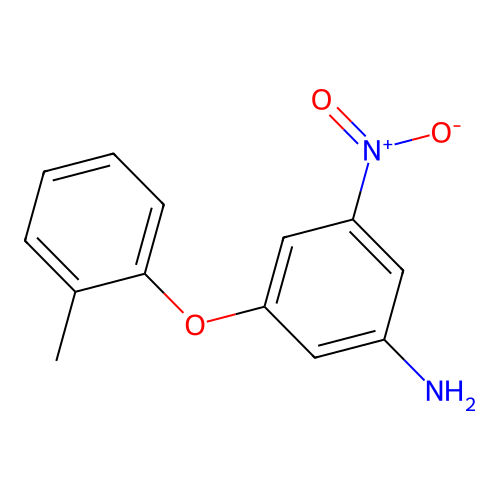 3-(2-Methylphenoxy)-5-nitroaniline structure