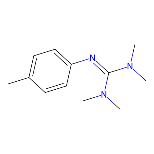 N''-(4-methyl-phenyl)-N,N,N',N'-tetramethyl-guanidine structure