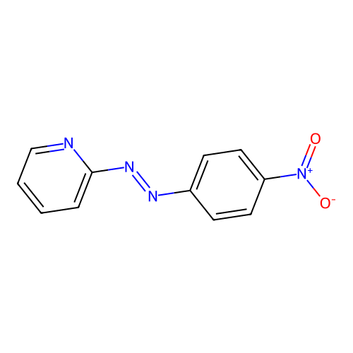 2-({4-Nitrophenyl}diazenyl)pyridine structure