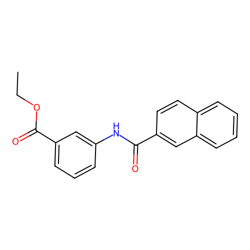Ethyl 3-(2-naphthoylamino)benzoate structure
