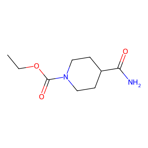 Ethyl 4-carbamoylpiperidine-1-carboxylate structure