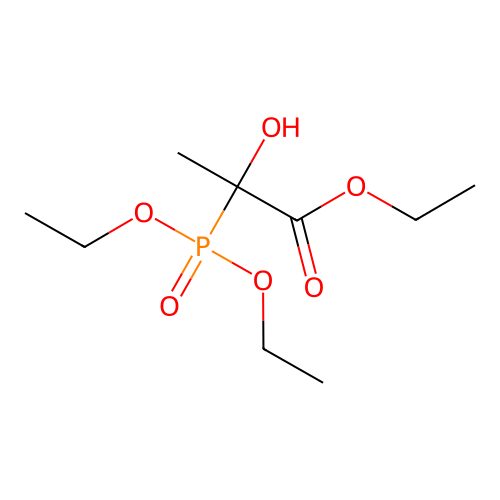 Propionic acid, 2-diethylphosphono-2-hydroxy-, ethyl ester structure