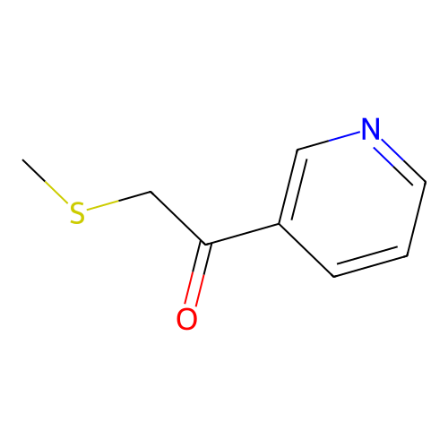 2-Methylsulfanyl-1-(3-pyridyl)ethanone structure