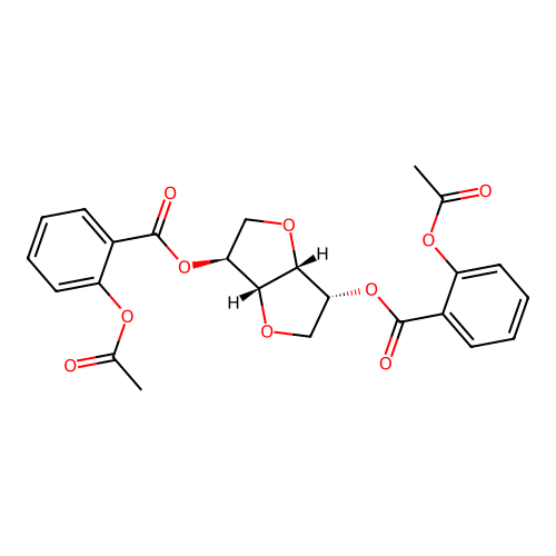 Isosorbide-2,5-diaspirinate structure