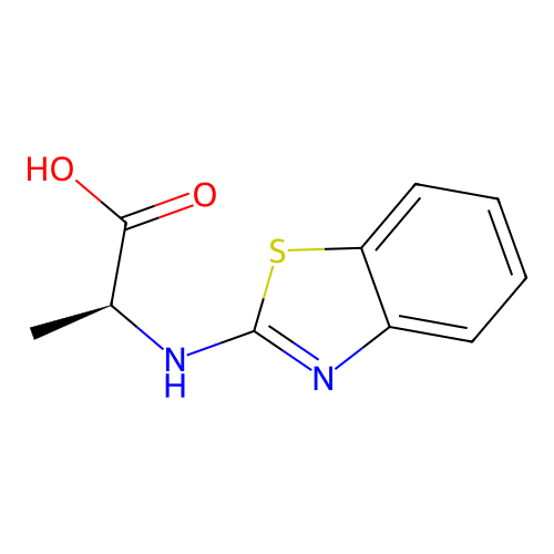 N-(benzothiazol-2-yl)-L-alanine structure