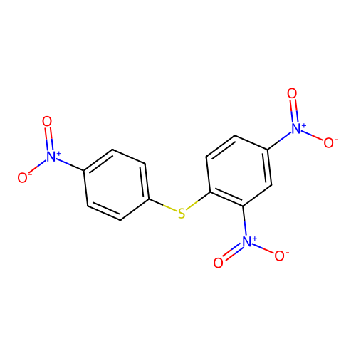 2,4-Dinitro-1-(4-nitrophenyl)sulfanylbenzene structure