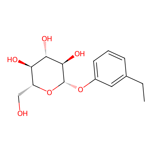 3-Ethylphenyl beta-D-glucopyranoside structure