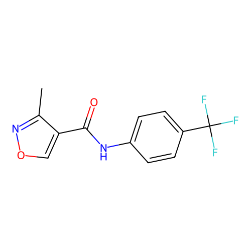 3-Methyl-N-(4-(trifluoromethyl)phenyl)isoxazole-4-carboxamide structure