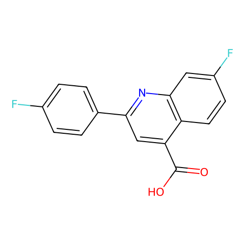 4',7-Difluoro-2-phenylcinchoninic acid structure