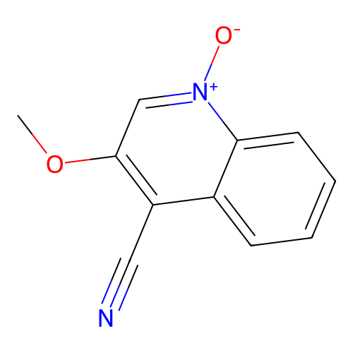 3-Methoxy-1-oxidoquinolin-1-ium-4-carbonitrile structure