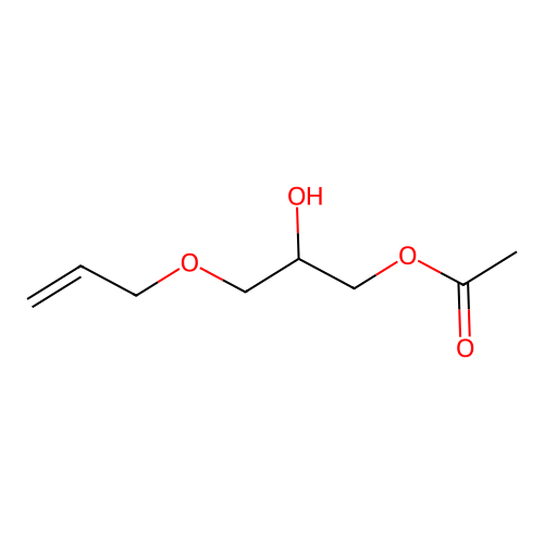 2-Hydroxy-3-prop-2-enyloxypropyl acetate structure