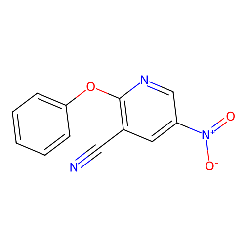 5-Nitro-2-phenoxynicotinonitrile structure