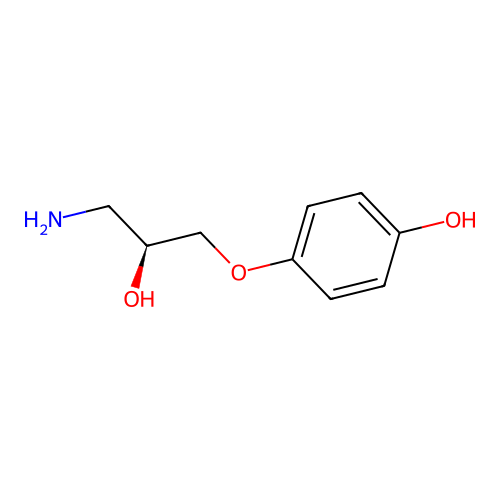 4-((2S)-3-Amino-2-hydroxy-propoxy)-phenol structure