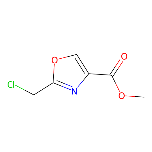 Methyl 2-(chloromethyl)oxazole-4-carboxylate structure