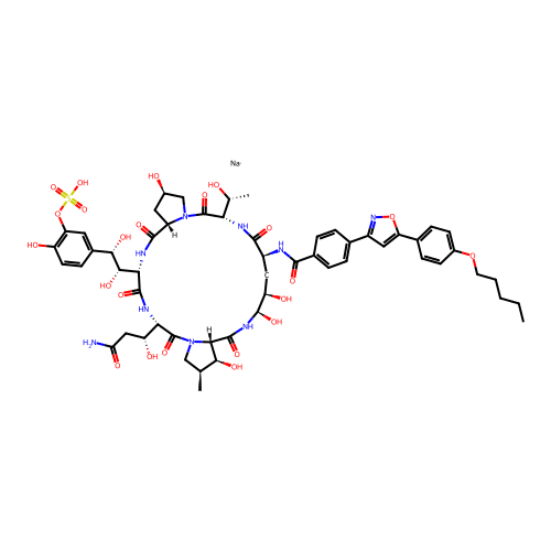 sodium Micafungin structure