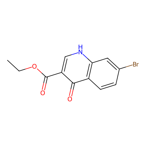 Ethyl 7-bromo-4-hydroxyquinoline-3-carboxylate structure