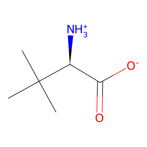 (2R)-2-azaniumyl-3,3-dimethylbutanoate structure