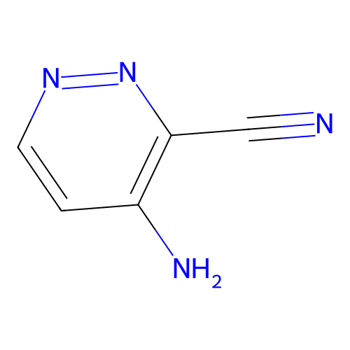 4-Aminopyridazine-3-carbonitrile structure