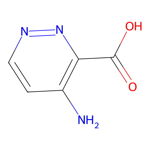 4-Aminopyridazine-3-carboxylic acid structure