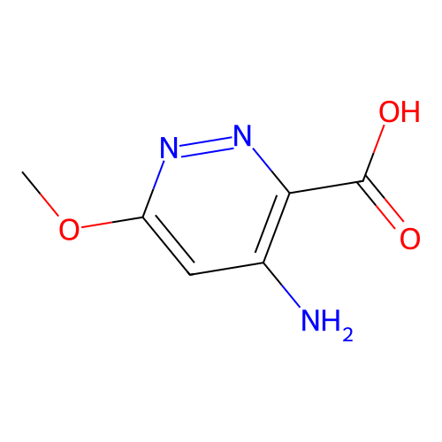 4-Amino-6-methoxypyridazine-3-carboxylic acid structure