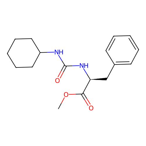 methyl N-(cyclohexylcarbamoyl)-L-phenylalaninate structure