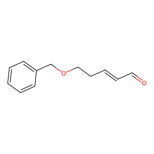 (E)-5-phenylmethoxypent-2-enal structure