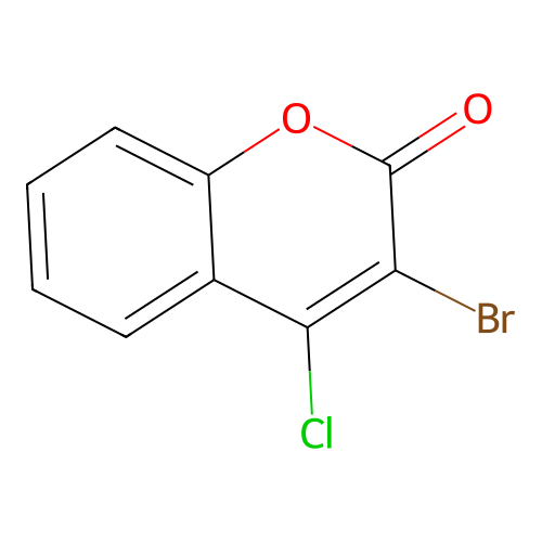3-Brom-4-chlor-cumarin structure