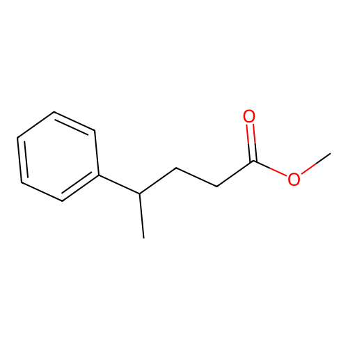 Valeric acid, 4-phenyl-, methyl ester structure