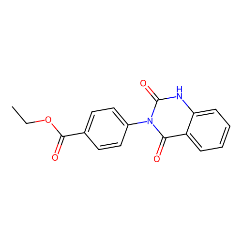 ethyl 4-(2-hydroxy-4-oxoquinazolin-3(4H)-yl)benzoate structure