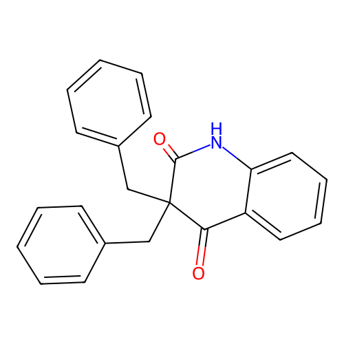3,3-Dibenzyl-2,4-dioxo-1,2,3,4-tetrahydrochinolin structure