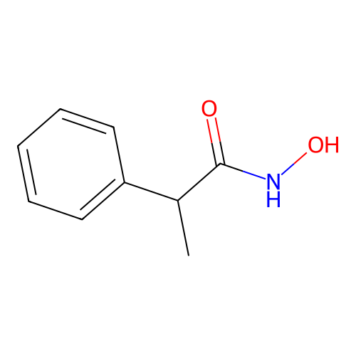 N-hydroxy-2-phenylpropanamide structure