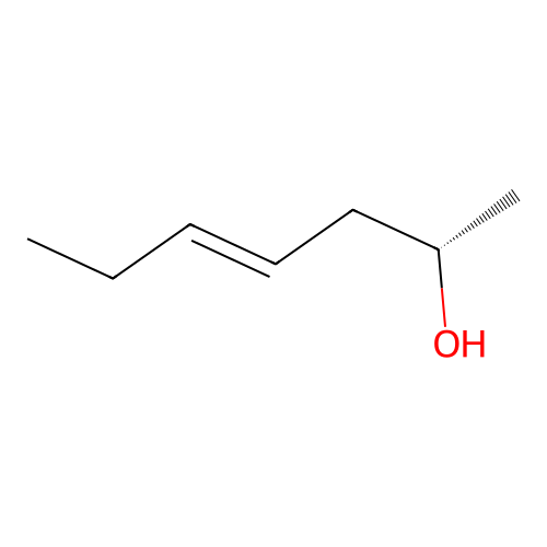 (2S)-hept-4-en-2-ol structure