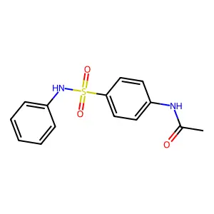 4-Acetamidobenzenesulfonanilide structure