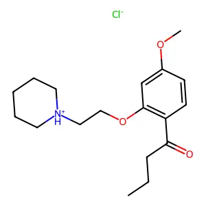 Butyrophenone, 4'-methoxy-2'-(2-piperidinoethoxy)-, hydrochloride structure