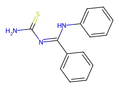 [(E)-phenyl(phenylimino)methyl]thiourea structure
